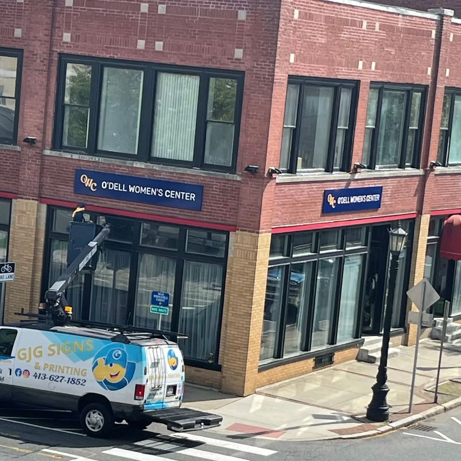 O'Dell Women's Center building with new signage